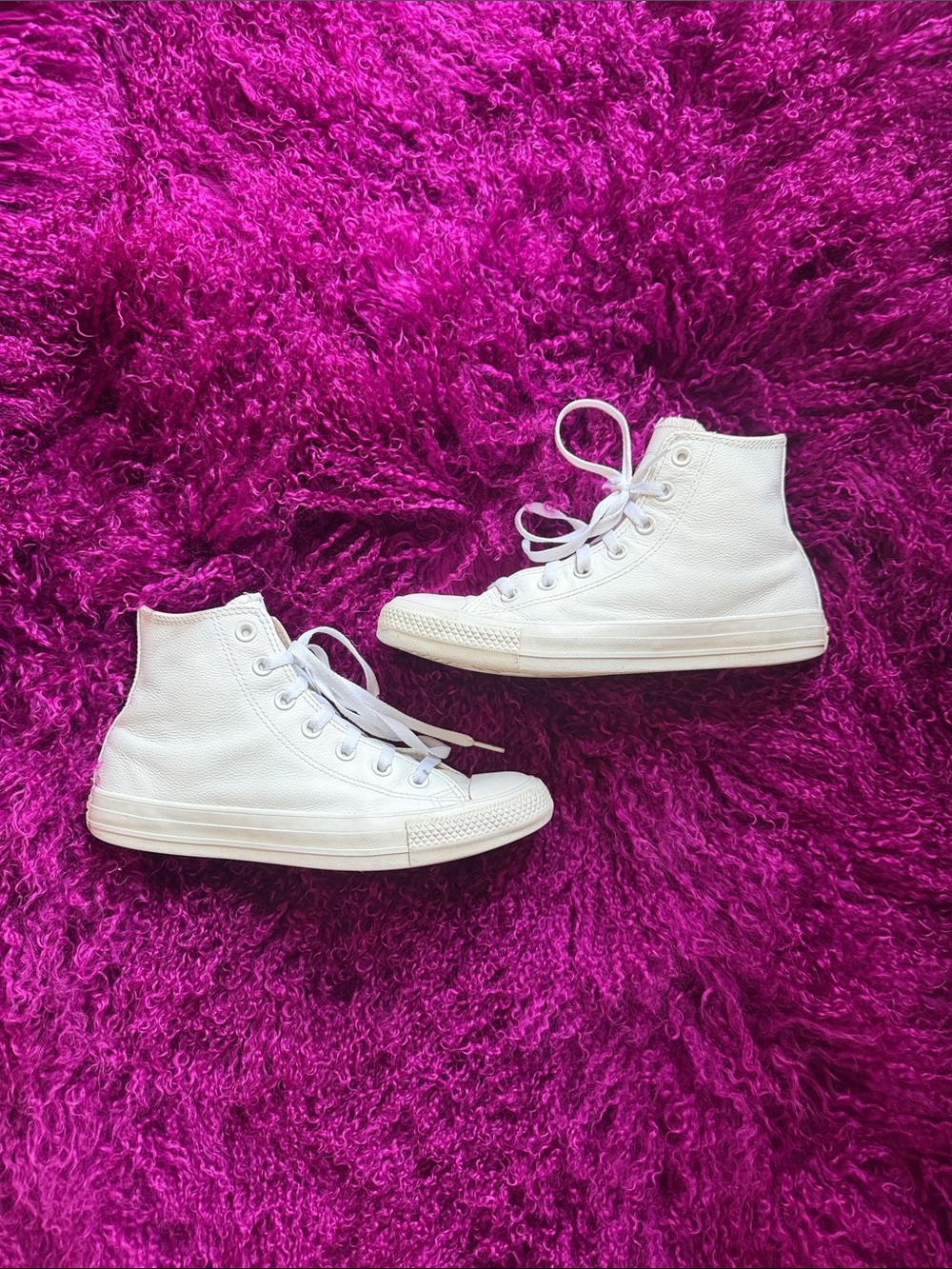 Converse Allstar High-Top Leather Sneakers 7.5